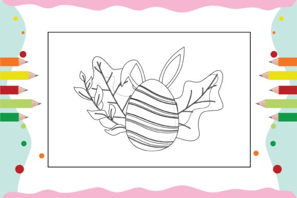 Egg Floral Coloring Pages for Kid 23