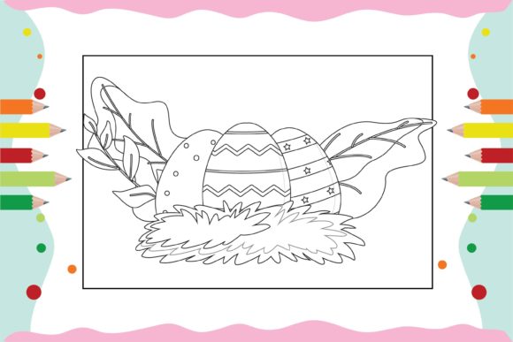 Egg Floral Coloring Pages for Kid 27