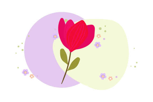 Floral Beautiful Pink Abstract Style