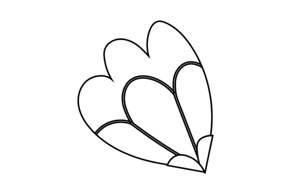 Floral Botany Flower Outline