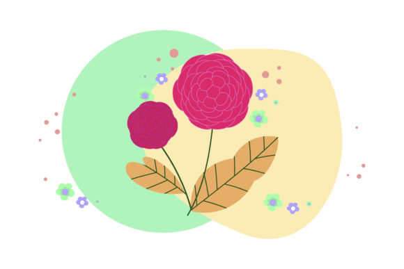 Floral Design Wallpaper Abstract Style