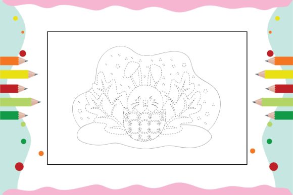 Floral Egg Coloring Pages for Kid 1