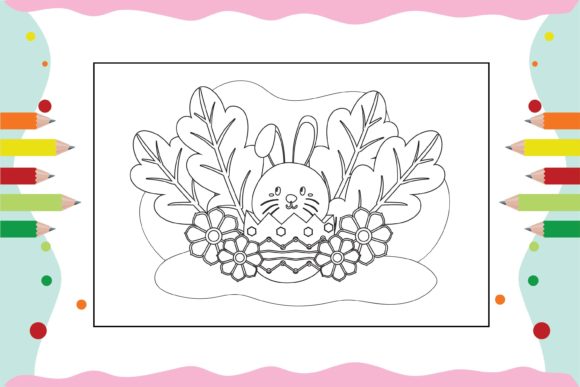 Floral Egg Coloring Pages for Kid 12