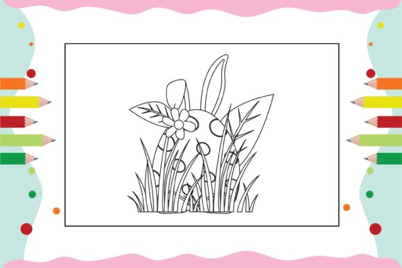 Floral Egg Coloring Pages for Kid 5