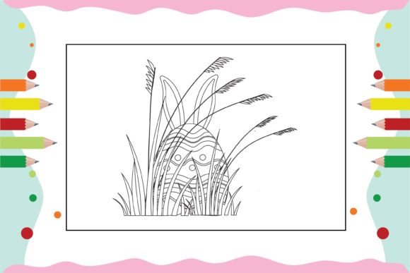 Floral Egg Coloring Pages for Kid 9