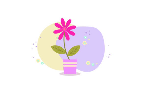 Floral Flat Collection Flowers Abstract