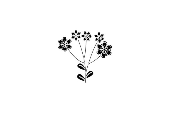 Floral Modern Design Botany Silhouette