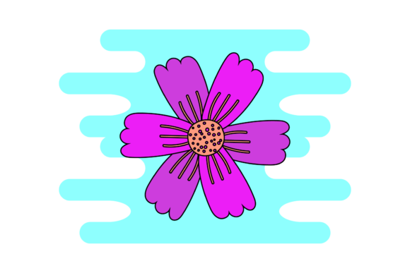 Floral Pink Color Cute Clipart